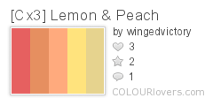 [Cx3] Lemon & Peach